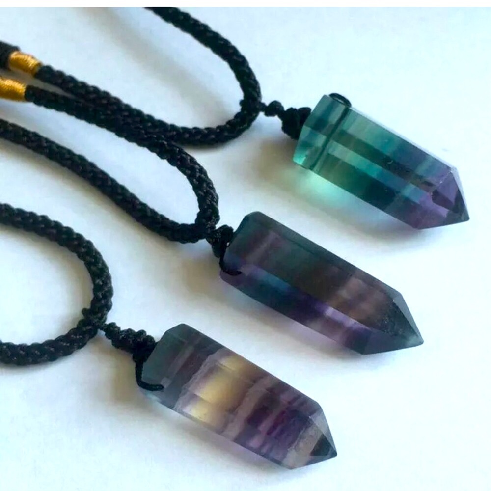Fluorite necklace, 1 piece